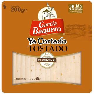 Queso ya cortado viejo tostado GARCIA BAQUERO, 200 g (26773010)