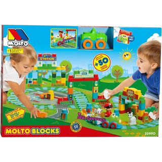 Molto  Tren Electrónico Luces Y Sonidos Con Tapiz De 125X60 Cm.