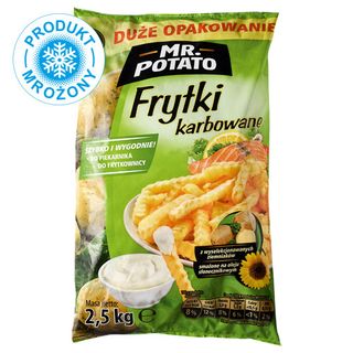 Mr. Potato Frytki karbowane, 2,5 kg