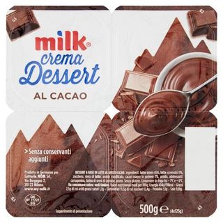 Milk Crema Dessert Al Cacao 4 X 125 G - 749426