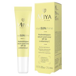 Miya EyeSunShine Rozświetlające serum pod oczy SPF 50 z witaminą C 15 ml