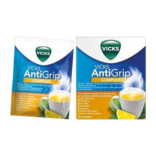 Vicks AntiGrip Complex 500 mg + 200 mg + 100 mg 10 saszetek