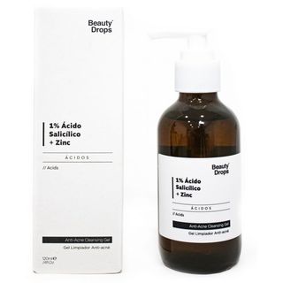 Gel Limpiador Antiacné 1% Ácido Salicílico + Zinc - Beauty Drops - 250 ml 8436585433162