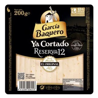 Queso García Baquero Ya Cortado Reserva 12 Meses 200 G
