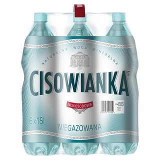 Cisowianka Naturalna woda mineralna niegazowana niskosodowa 6 x 1,5 l