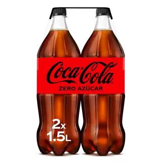 Coca Cola refresco zero pack 2 x 1,5 l