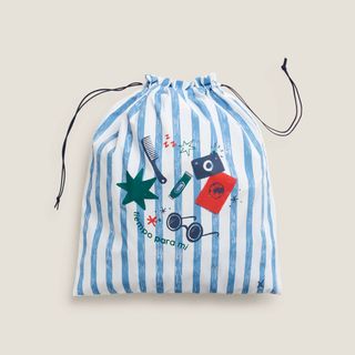 Bolsa Impermeable Estampada Mibol Azul 45x50 cm