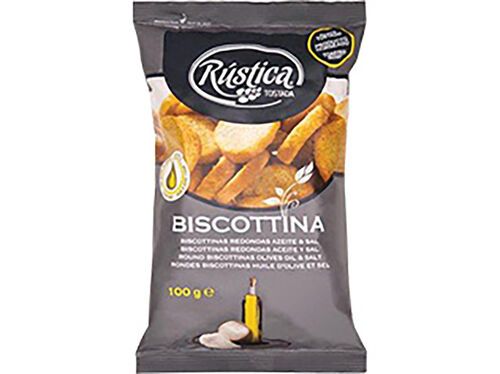 TOSTAS BISCOTTINAS RÚSTICA AZEITE E SAL C18 100 G