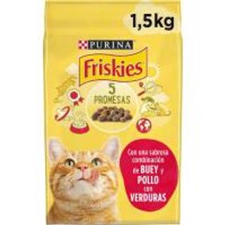 Alimento De Buey-Pollo-Ternera Gato Adulto Friskies, Saco 1,5 Kg. (6808638)