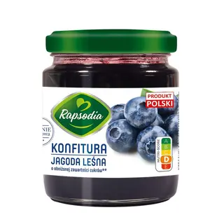 Rapsodia Konfitura jagoda leśna 240 g