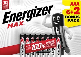 Pilas Alcalinas Aaa Energizer Max - 6+2 Unidades (7638900438208)