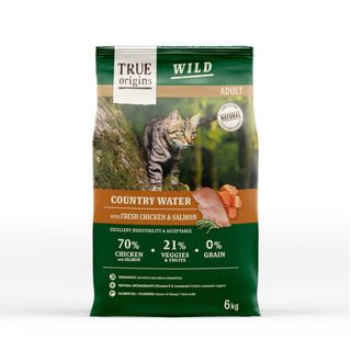True Origins Wild Adult Country Water Pollo Y Salmón Pienso Para Gatos 2Kg