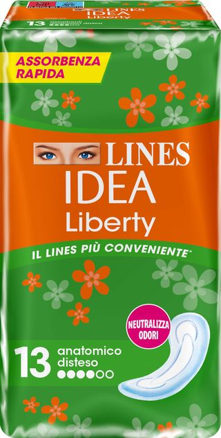LINES IDEA LIBERTY ANATOMICO DISTESO 13 ASSORBENTI   FAT3234