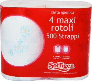 Soffigen.Carta Ig.X4 2Veli Decorata Goffrata