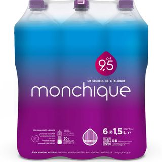 Água sem Gás Alcalina pH 9,5 Monchique (emb. 6 x 1,5 lt)