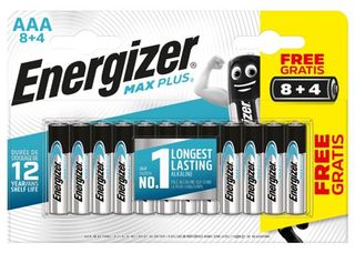 Pilas Alcalinas Energizer Max Plus Aaa Lr03 - 8+4 Unidades (7638900437546)