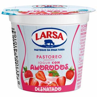 Yogur Desnatado Con Fresa Larsa, Tarrina 125 Gr. (19526086)