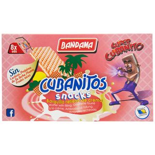 Cubanitos Bandama Rellenos De Crema 224Gr