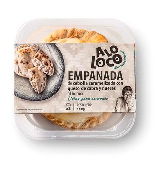 Empanada queso cabra, nueces y cebolla ALO LOCO, pack 2x80 g