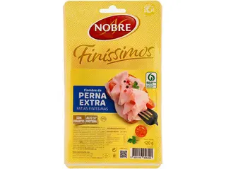 FIAMBRE DA PERNA EXTRA NOBRE:FATIAS FINAS 120 G