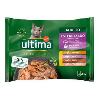 Comida Gato Carne Ultima Cat 4X85 Gr