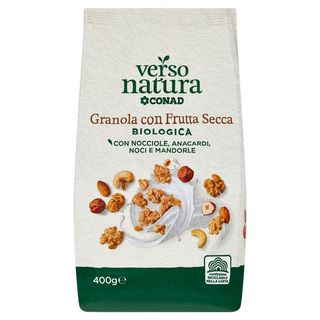 CONAD VERSO NATURA Granola con Frutta Secca Biologica 400 g - 8003170065901