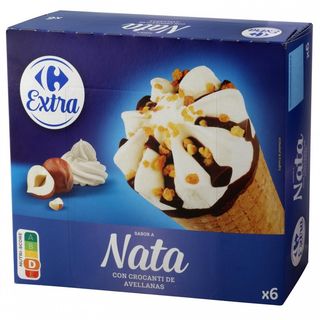 Cono Nata Carrefour 6U 390G 720 Ml.