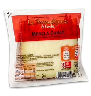 Queso Condis Mezcla Curado Cuña 250 G