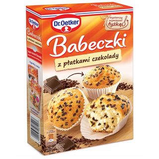 Dr. Oetker Babeczki z płatkami czekolady, 300 g