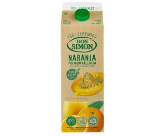Brick Zumo de Naranja con Pulpa (100% Naranja Exprimida) Don Simón 2L