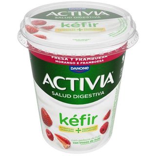 Kéfir Con Trozos De Fresa Y Frambuesa Activia, Tarrina 380 G (26621631)