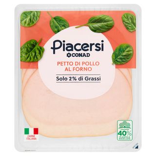PIACERSI CONAD Petto di Pollo al Forno 100 g - 8003170035218