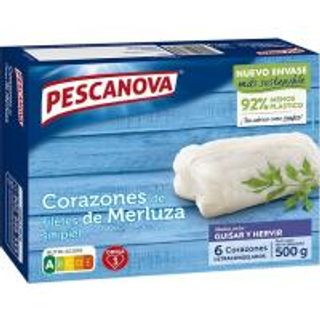 Corazones De Merluza Sin Piel Pescanova, Caja 500 G (24142341)