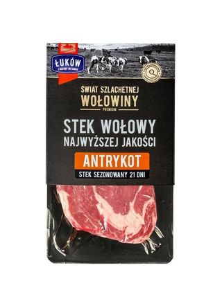 STEK WOŁOWY Z ANTRYKOTU  DOJRZEWAJĄCY VAC, waga od 0,23 kg