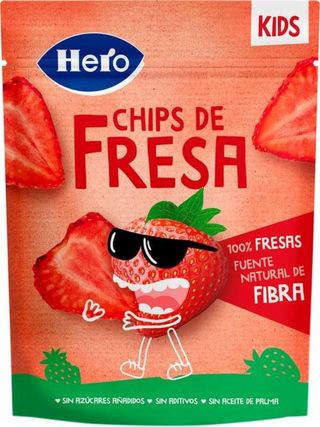 Bolsita Snack Chips Sabor Fresa Hero 12G