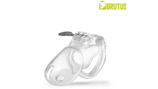 Brutus Klatka Cnoty na penisa- Stealth Chastity Cage Clear 10x3,5 cm