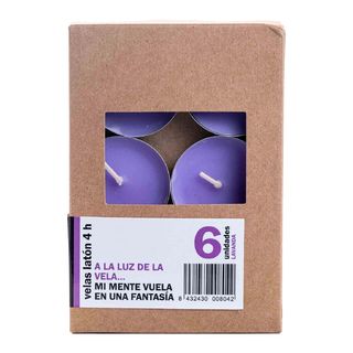 Velas de Latón Esencia de Lavanda Herbolario Navarro