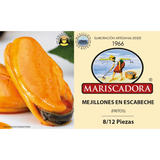 Mejillones Fritos En Escabeche Mariscadora 8/12 Piezas 70Gr.