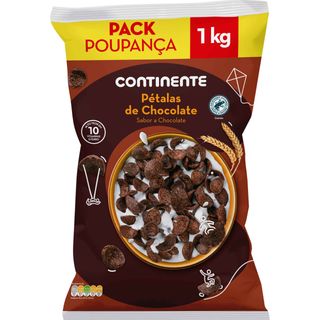 Cereais Pétalas de Chocolate Pack Poupança Continente (emb. 1 kg)