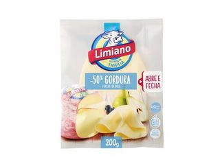 QUEIJO LIMIANO FATIAS MENOS 50% GORDURA 200G