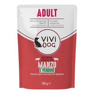 Vividog busta gr.100 bocc. in salsa manzo verdure