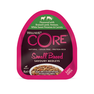 Wellness Core Small Breed Grain Free Cordero Y Venado Tarrina Para Perros 0.085Kg