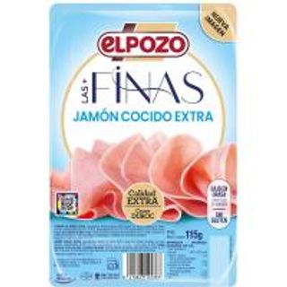 Jamón Cocido Lonchas Finas Elpozo, 115G (25512419)