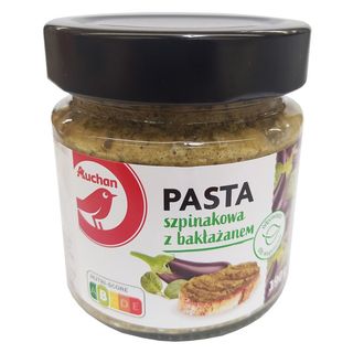 Auchan - Pasta szpinakowa z bakłażanem - 190 g