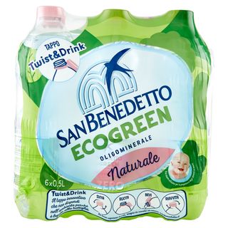 San Benedetto Acqua Naturale Benedicta Ecogreen 6 x 0,5 L