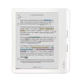 Libro Electrónico E-Reader Kobo Libra Colour 7'' Blanco (0681495009572)