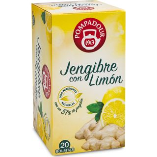 Infusión Jengibre Con Limón, Caja 20 Bolsitas 35 G