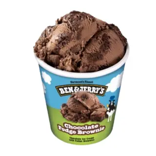 Ben & Jerry's Gelado Chocolate Fudge Brownie Copo 465ml