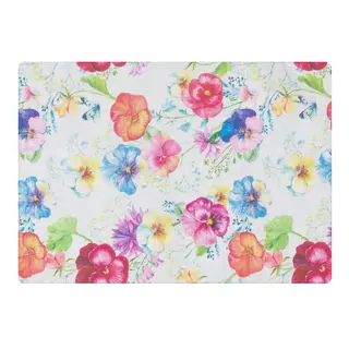 Tovaglietta con decoro viole, - 30x45 cm