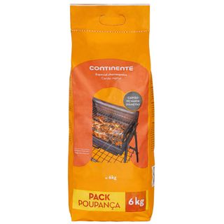 Carvão Vegetal (Maior Diâmetro) Continente (emb. 6 kg)